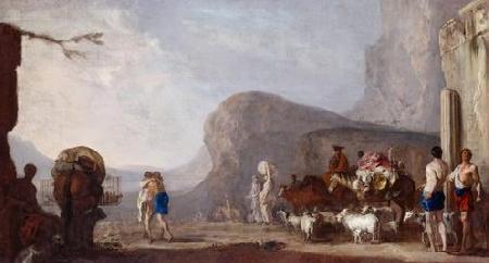 Johann Heinrich Schonfeldt Versohnung Jakobs mit Esau Norge oil painting art
